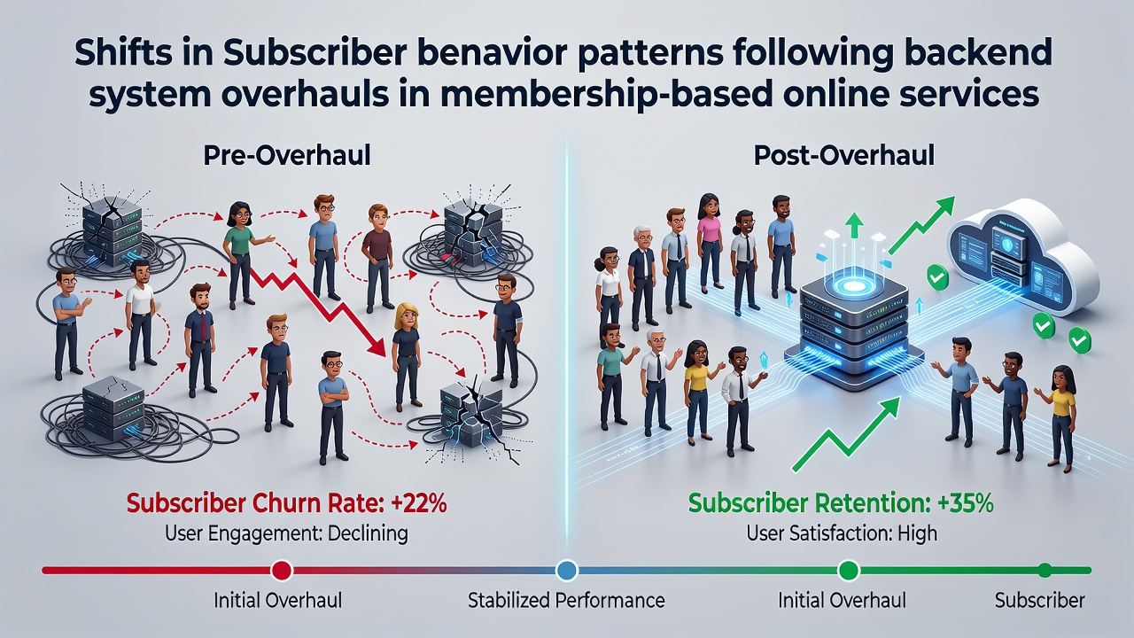 Shifts in Subscriber Behavior Patterns Following Backend System Overhauls in Membership-Based Online Services